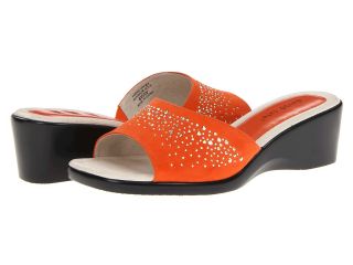 David Tate Glitter Womens Wedge Shoes (Orange)