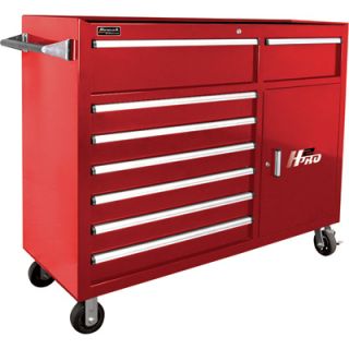 Homak H2PRO Series 56in. 8 Drawer Roller Tool Cabinet with 2 Compartment