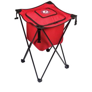 Picnic Time University Of Alabama Crimson Tide Sidekick Portable Cooler (RedMaterials Polyester; PVC liner and drainage spout; steel frameDimensions Opened 18.5 inches Long x 18.5 inches Wide x 27.8 inches HighDimensions Closed 8 inches Long x 8 inches