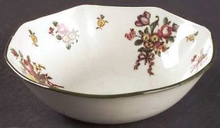 Royal Doulton Old Leeds Spray Coupe Cereal Bowl, Fine China Dinnerware   Green T