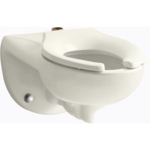Kohler K 4325 96 KINGSTON Wall mounted 1.6 or 1.28 gpf flushometer valve toilet