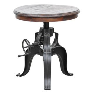 Niketa 22 inch Reclaimed Wood Crank Table
