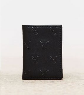 Black AEO Leather Trifold Wallet, Mens One Size