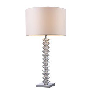 Dimond Lighting DMD D1483 Modena Table Lamp with Pure White Faux Silk Shade