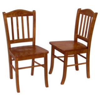 Dining Chair Shaker Chair   Medium Brown (Oak) (Set of 2)