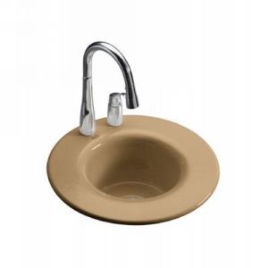 Kohler K 6490 3 33 Cordial Cordial Self Rimming Entertainment Sink with 3 Hole D