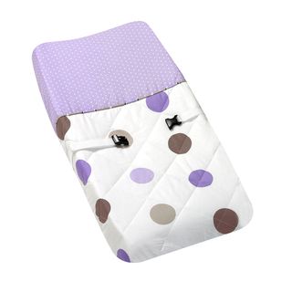 Sweet Jojo Designs Purple And Brown Mod Dots Changing Pad Cover (100 percent cottonDimensions 31 inches high x 17 inches wideModel Pad ModDots CH LAV)