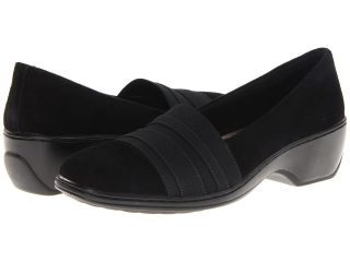 Aravon Kasey Womens Slip on Shoes (Black)