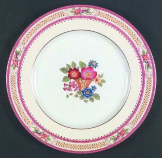 Lenox China Floralia Dinner Plate, Fine China Dinnerware   Pink Laurel, Cream Ri