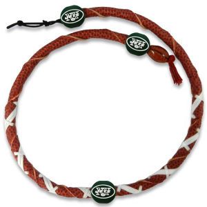 New York Jets Game Wear Spiral Football Necklace NFL