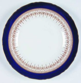 Royal Worcester Regency Blue (White) Salad Plate, Fine China Dinnerware   Cobalt