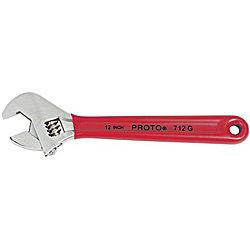 Proto 10 inch Cushion Grip Adjustable Wrench (Forged alloy steelFinish ChromeWeight 0.80 pounds)