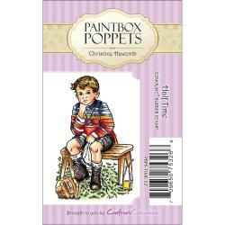 Paintbox Poppets EZmount Cling Stamps half Time 2x2.75