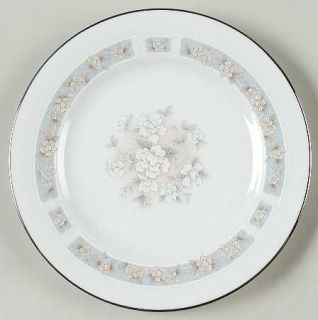 Noritake Zanzibar Bread & Butter Plate, Fine China Dinnerware   White&Pink Flowe