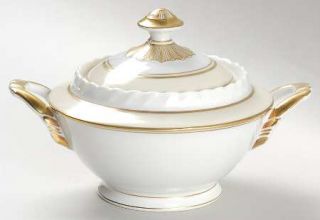 Franconia   Krautheim Marguerite Sugar Bowl & Lid, Fine China Dinnerware   White