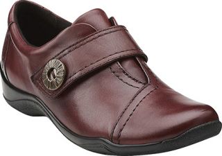 Womens Clarks Kessa Betty   Burgundy Leather Casual Shoes