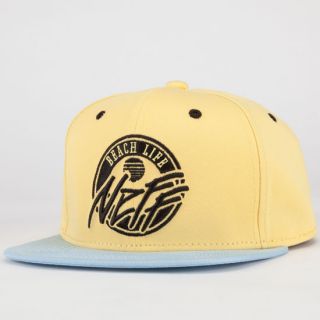 Beach Life Mens Snapback Hat Yellow One Size For Men 230600600
