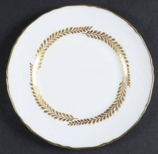 Royal Worcester Golden Bracken Bread & Butter Plate, Fine China Dinnerware   Ban