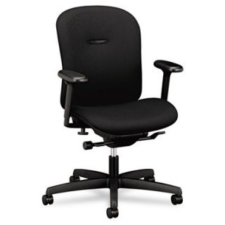 HON Mirus Series Low Back Synchro Tilt Chair HONMAL1HUBNT10T Fabric Black