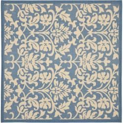 Blue/ Natural Indoor Outdoor Rug (710 Square)