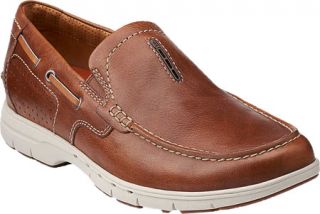 Mens Clarks Un.Nautical Bay   Tan Leather Moc Toe Shoes