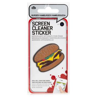 Hamburger Phone Screen Cleaner Sticker Brown One Size For Men 239060400