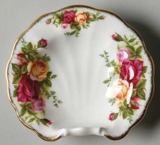 Royal Albert Old Country Roses 4 Shell Shaped Dish, Fine China Dinnerware   Mon