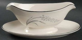 Westport Nivara Gravy Boat with Attached Underplate, Fine China Dinnerware   Lar