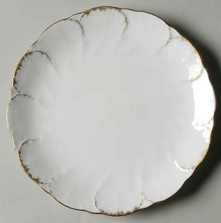 Mikasa Golden Flair Bread & Butter Plate, Fine China Dinnerware   White, Brushed