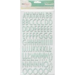 Polka Dot Party Thickers Alpha Stickers 5.5 X11 2/sheets  Rsvp/white Dot Chipboard (White Dot Chipboard. Imported. )