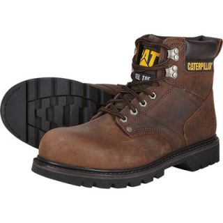 CAT 6In. 2nd Shift Steel Toe Boot   Dark Brown, Size 8 1/2 Wide, Model# P89586