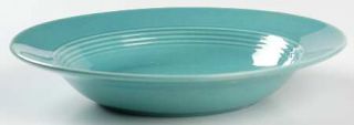 Homer Laughlin  Harlequin Turquoise (Older) Rim Soup Bowl, Fine China Dinnerware