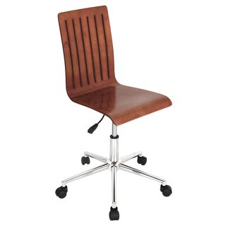 Bentley Wenge/ Chrome Office Chair (Wenge/chromeDimensions 33.5   38 inches high x 23 inches wide x 21 inches deepSeat dimensions 17.5   22 inches high x 16 inches wide x 16 inches deepBack size 17 inches highAssembly required. )