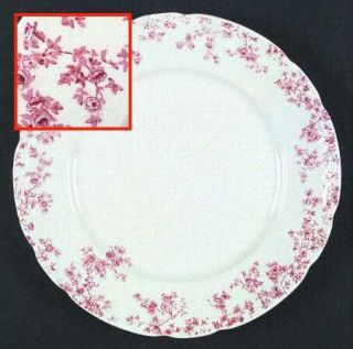 Grindley Catherine Mermet Dinner Plate, Fine China Dinnerware   Pink Roses Aroun