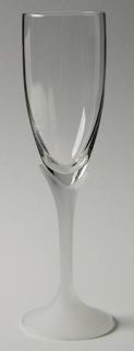 Mikasa Alexandra Frosted Fluted Champagne   Frosted Stem&Base,Clear Bowl,Two Pet