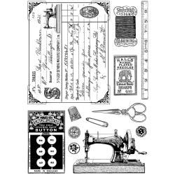 Crafty Individuals Unmounted Rubber Stamp 4.75 X7 Pkg  Sewing Notions