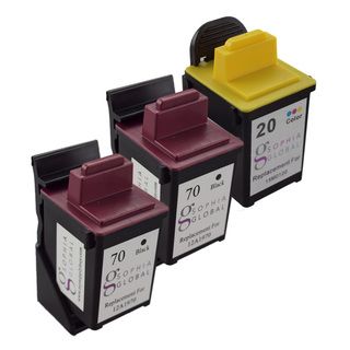 Sophia Global Lexmark 70 And Lexmark 20 3 piece Remanufactured Ink Cartridge Set (Black, colorPrint yield up to 600 pages for black and up to 275 pages for colorModel 2eaLex70B1eaLexCQuantity Two (2) black, one (1) colorWe cannot accept returns on this