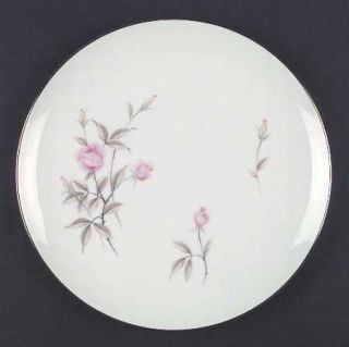 Kyoto Summer Rose Dinner Plate, Fine China Dinnerware   Pink&Yellow Roses,Brown&