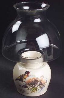 Noritake Country Diary Edwardian Lady (Round) Hurricane Lamp and Globe, Fine Chi