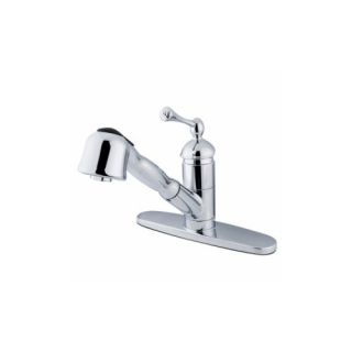Elements of Design ES3891BL Universal One Handle Pull Out Kitchen Faucet