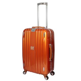 Heys Crown Edition M Elite 26 inch Medium Hardside Spinner Upright Suitcase With Tsa Lock (100 percent polycarbonateColor options Silver, orange, red, blue and blackWeight 9.6 poundsPocket Two (2) zipper secured interior pocketsFully retractable pull h