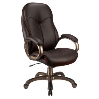 Office Star Work Smart High Back Executive Chair with Padded Arms ECH66301 EC