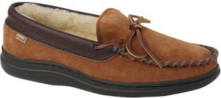 Mens L.B. Evans Atlin   Saddle Suede/Sherpa Lining Slippers