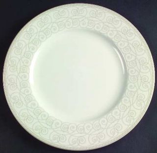 Mikasa Serenade Dinner Plate, Fine China Dinnerware   Classic, Scroll Rim, Smoot