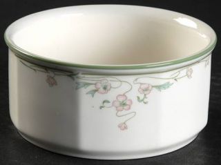 Royal Doulton Caprice Mini Open Sugar Bowl, Fine China Dinnerware   Pink Flowers