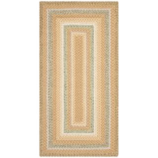 Hand woven Country Living Reversible Tan Braided Rug (23 X 6)