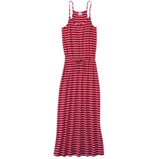 Mossimo Supply Co. Juniors Strappy Racerback Maxi Dress   Red/White XS(1)