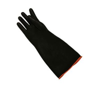Update International 18 Elbow Length Rubber Gloves   Black/Red