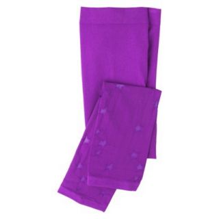 Xhilaration Girls 1 Pack Nylon Tights   Purple 4 6x
