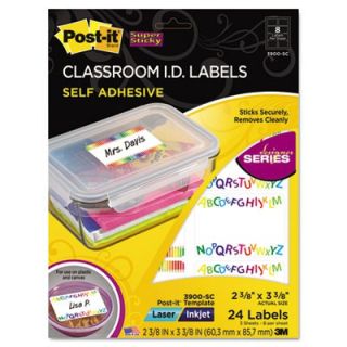 Post it Designer Series Removable Classroom ID Labels